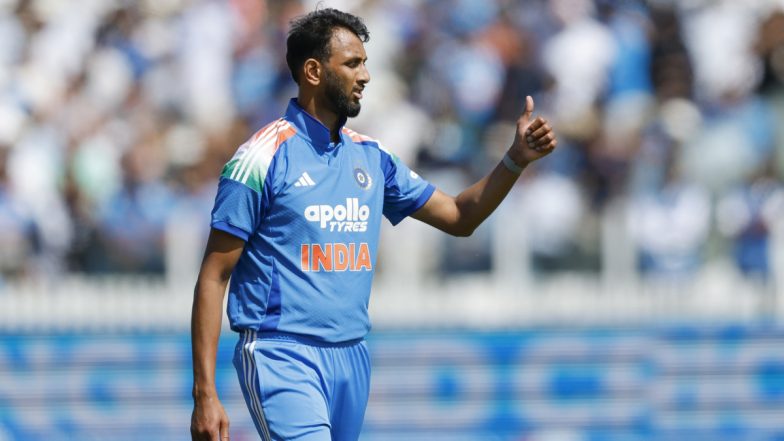Prasidh Krishna Completes 50 One-Day International Wickets for India, Achieves Milestone During IND vs ENG 3rd ODI 2026